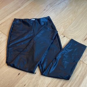 Pleather spanx type pants NWOT